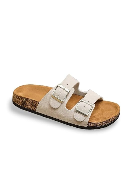layasa women flip flop| lightweight & stylish cushioned slides | adjustable buckle strap | comfortable, anti skid flip flops | sandals